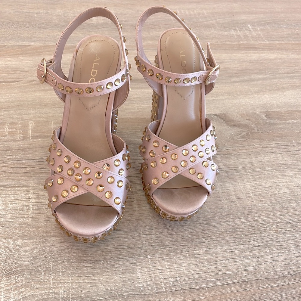 Rhinestone Aldo platforms